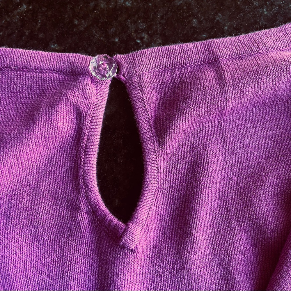 GAP Fuschia Women's Cardigan/Shell Sweater Set with Sparkling Accents NWOT - Picture 10 of 11